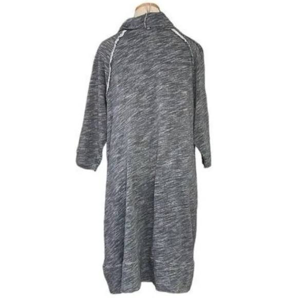 FP Beach Sweater Dress Turtleneck Long Sleeve Midi Grey Size One Body (EUC) - Picture 3 of 11
